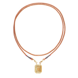 Marie Lichtenberg YG Gold Clover Mini Scapular Necklace with Diamond 0.01ct 18k