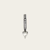 Eva Fehren Prism Hoop with Geometric Diamond Drop