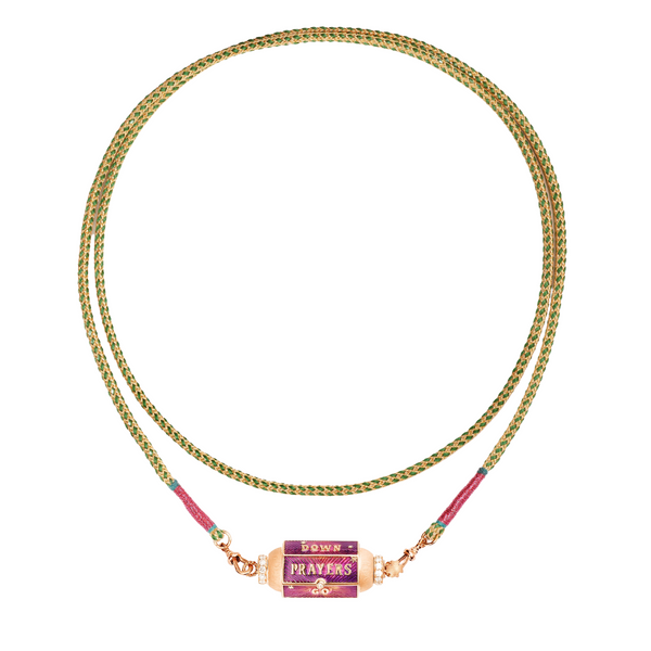 Marie Lichtenberg RG Prayers Box Locket with Diamonds 0.46ct 18k