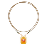 Marie Lichtenberg YG Eye Protect Orange Scapular with Diamonds 0.33ct 18k