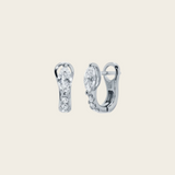 Anita Ko Flat Diamond Huggies with Diamond
