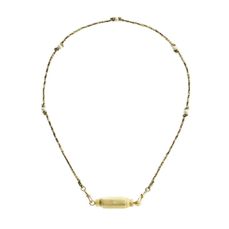 Marie Lichtenberg YG Baby Coco Diamond Locket 0.045cts (Demi-fine 14k)