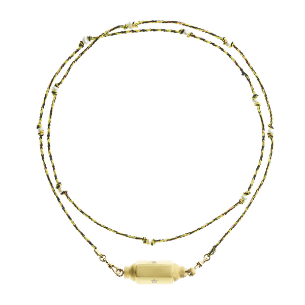 Marie Lichtenberg YG Coco Diamond Locket 0.045cts (Demi-fine 14k)