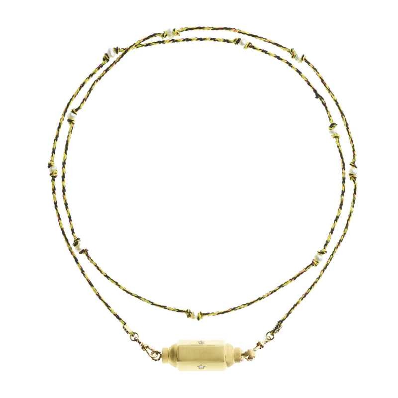 Marie Lichtenberg YG Coco Diamond Locket 0.045cts (Demi-fine 14k)