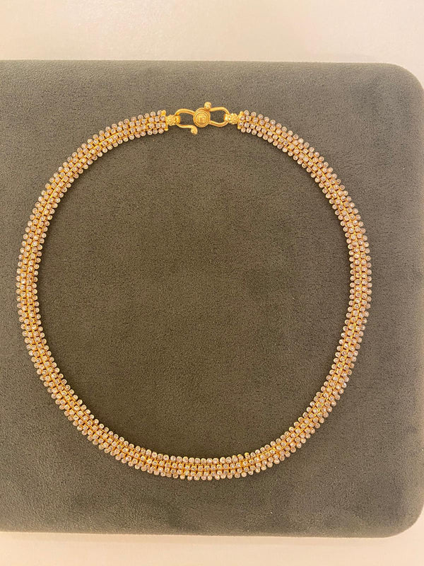 Marie Lichtenberg YG Big Diamond Riviere Necklace 18.27ct 18k