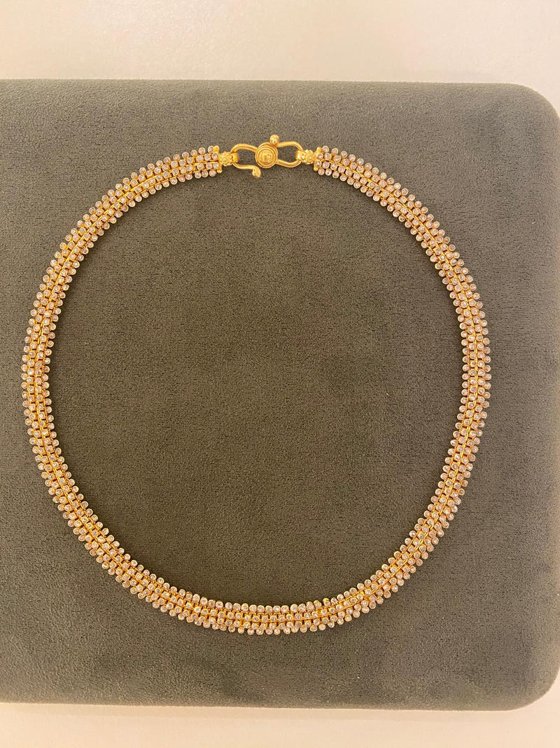 Marie Lichtenberg YG Big Diamond Riviere Necklace 18.27ct 18k