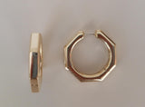 Ascher X Large Plain Bubble Hoops
