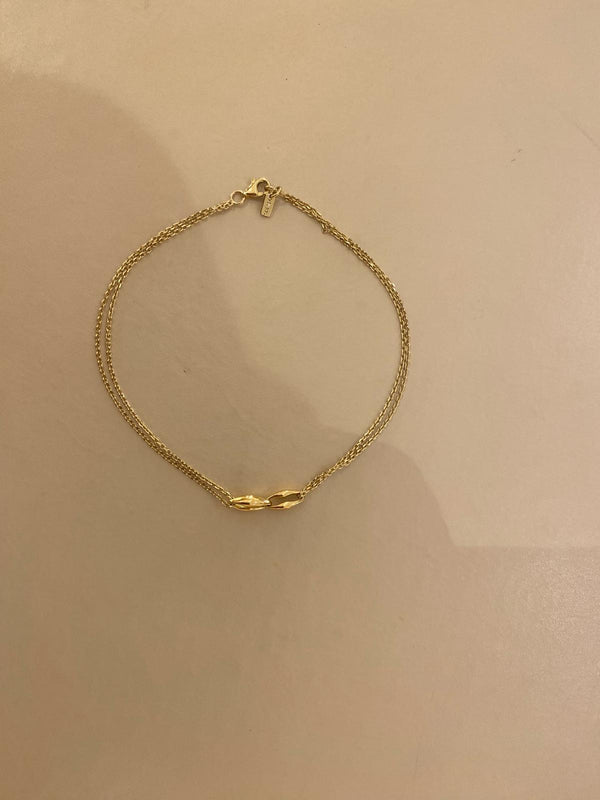 Ascher 2 Link Bubble Chain Anklet