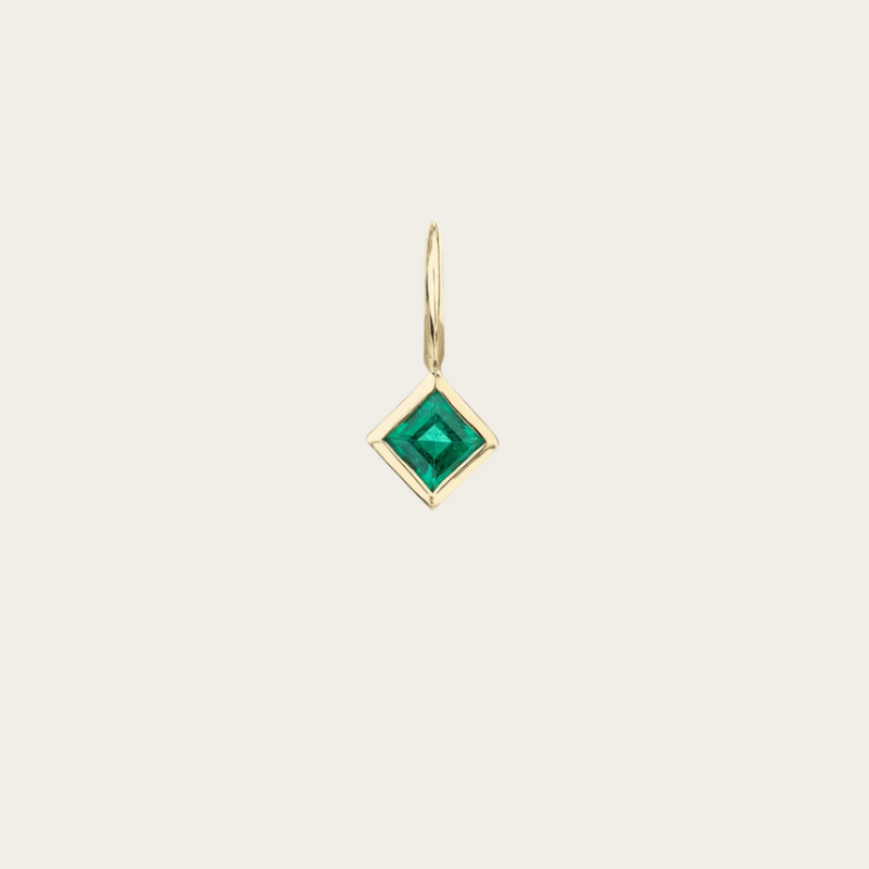 Lizzie Mandler Carre Emerald Charm