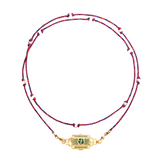 Marie Lichtenberg YG Bonheur Happiness Locket with Diamonds 0.21cts and Green Onyx 0.3cts (Demi-Fine 14k/Sterling Silver)