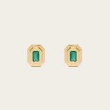 Azlee Emerald Staircase Studs