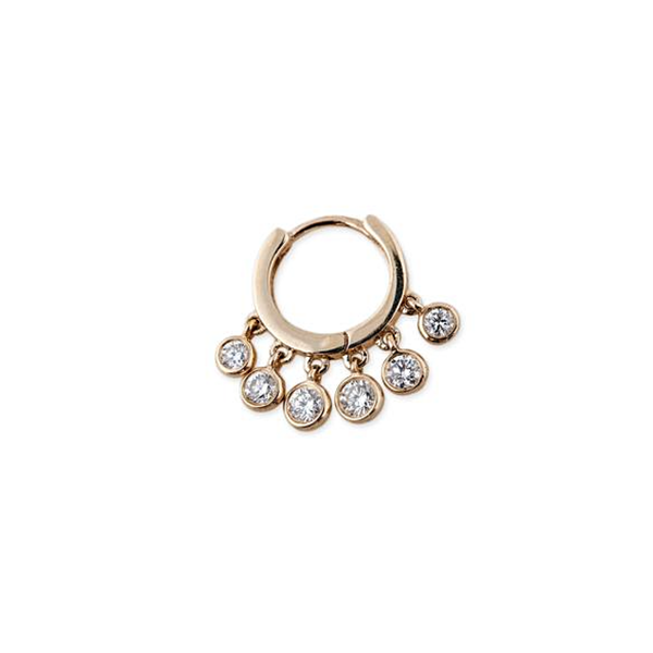 Jacquie Aiche Mini Diamond Shaker Hoop (Demi-fine 14k)
