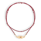 Marie Lichtenberg YG Love You To the Moon and Back Locket with Garnet 0.33cts, Moonstone 0.33cts and Diamonds 0.09cts (Demi-Fine 14k/Sterling Silver)