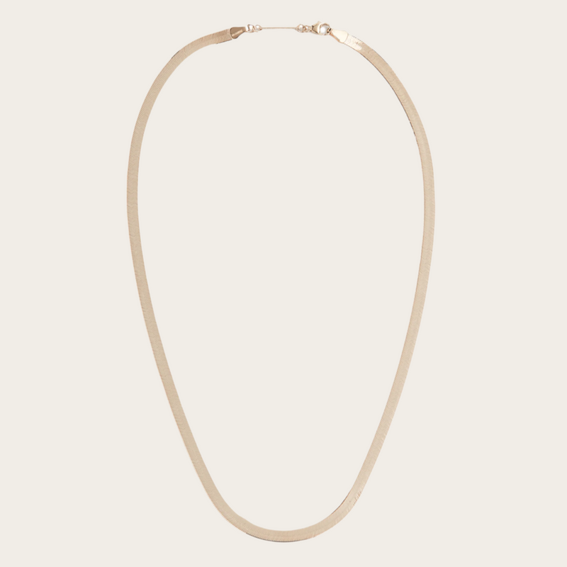 Zoe Chicco Herringbone Chain Necklace
