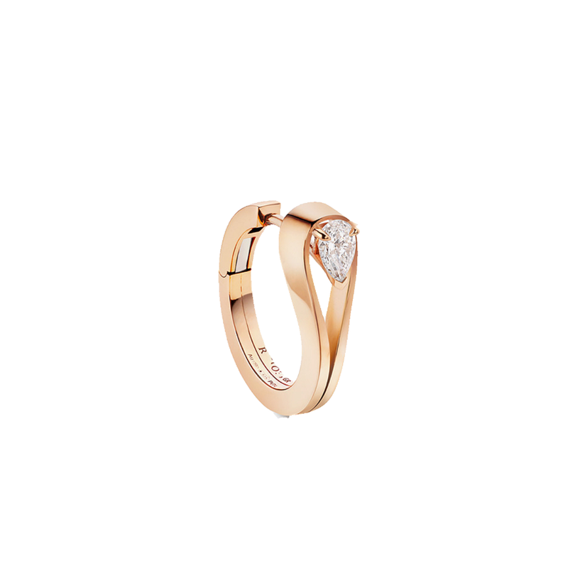Repossi XS Serti Inversé Hoop Earring Single