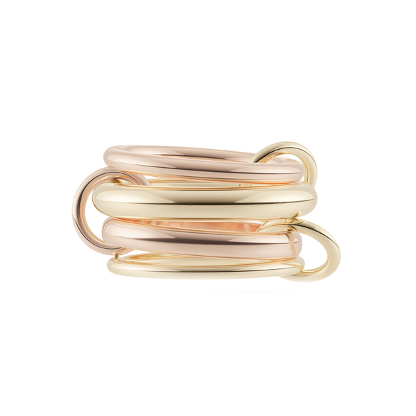 Spinelli Kilcollin YG+RG RAIN 4 linked rings 18k