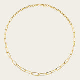 Lizzie Mandler Graduated Knife Edge Oval Link Chain