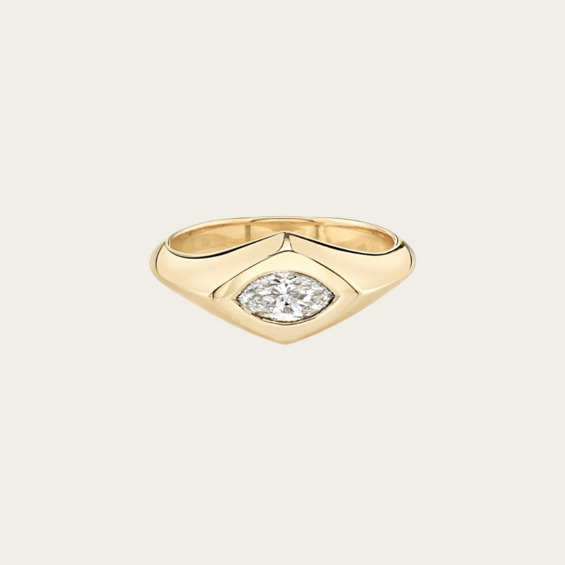 Lizzie Mandler One of a Kind Diamond Pinky Ring