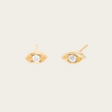 Zoe Chicco Small Diamond Eye Studs