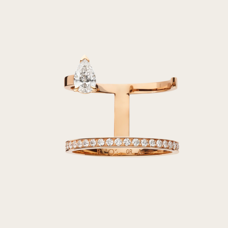 Repossi Serti Sur Vide 1 Diamond Row Ring