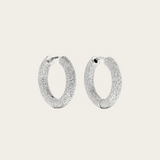 Carolina Bucci Round Huggy Earrings Florentine Finish