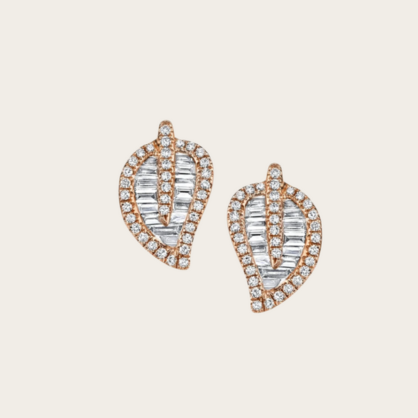Anita Ko Small Leaf Studs Pair