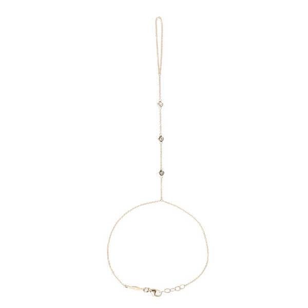 Jacquie Aiche 3 Spaced Out Diamonds Finger Bracelet