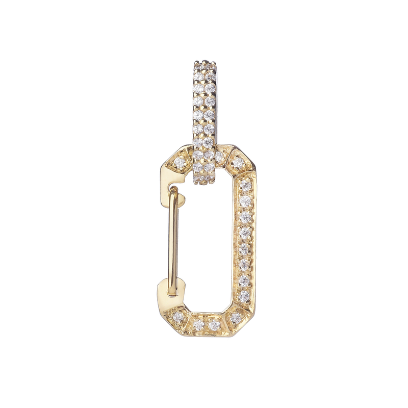 Eera Full Pave Small Chiara Diamond Earring 0.31ct 18k