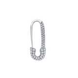 Anita Ko Mini Diamond Safety Pin Earring