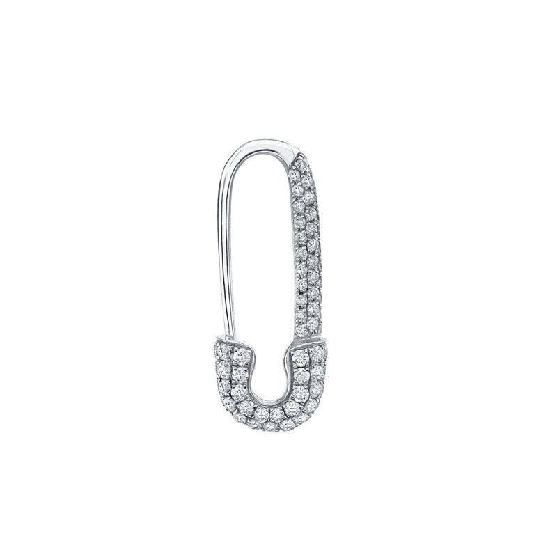 Anita Ko Mini Diamond Safety Pin Earring