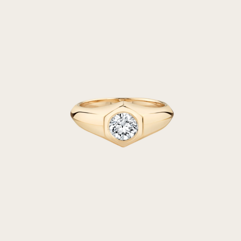 Lizzie Mandler One of a Kind Diamond Pinky Ring