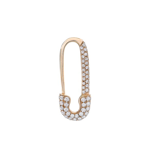 Anita Ko Mini Diamond Safety Pin Earring