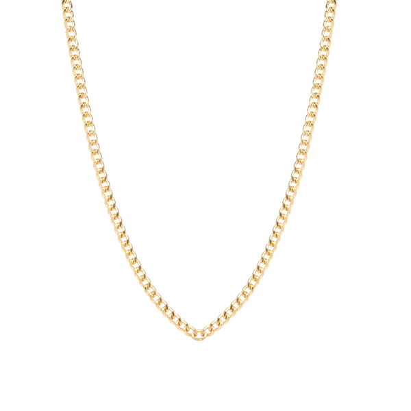 Zoe Chicco YG Small Curb Chain Necklace (Demi- Fine 14k)
