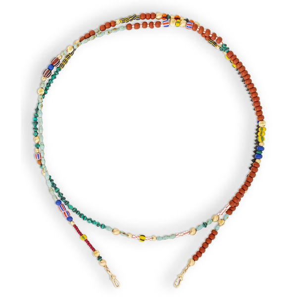 Marie Lichtenberg Long African Beads 73cm (Demi-Fine 14k/Sterling Silver)