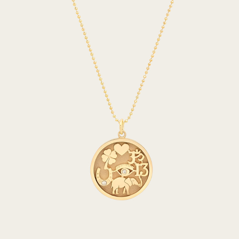 Jennifer Meyer Diamond Good Luck Necklace
