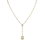 Shay YG Mixed Diamond Double Drop Illusion Y Lariat Necklace 3.31cts 18k