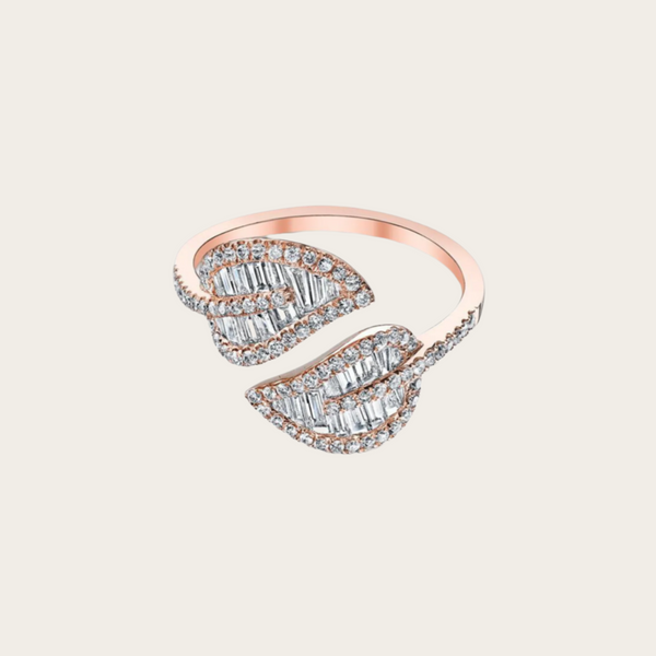 Anita Ko Small Leaf Ring