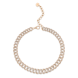 Shay Pave Diamond Geo Link Choker 12.47ct 18k