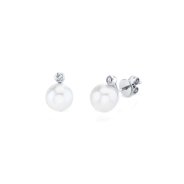 Shay Pearl and Diamond Orb Studs