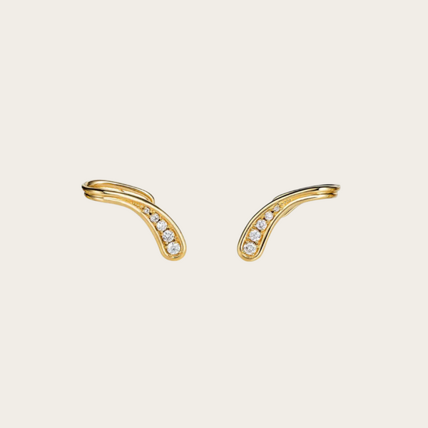Fernando Jorge Fluid Diamonds Side Earrings