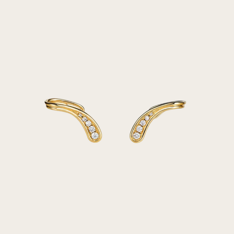 Fernando Jorge Fluid Diamonds Side Earrings
