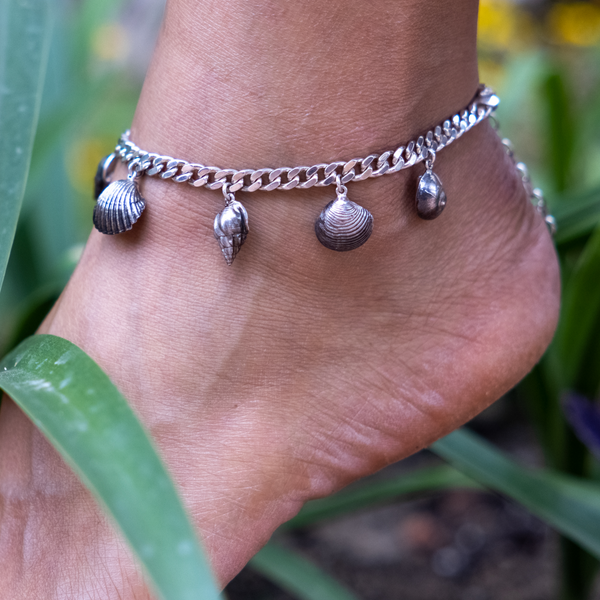 Venyx SS Mykonos Shell Anklet