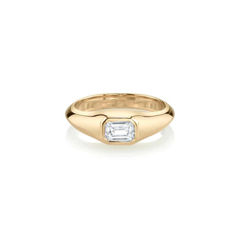 Lizzie Mandler One of a Kind Diamond Pinky Ring