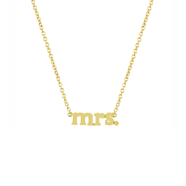Jennifer Meyer YG Mrs Necklace 18k