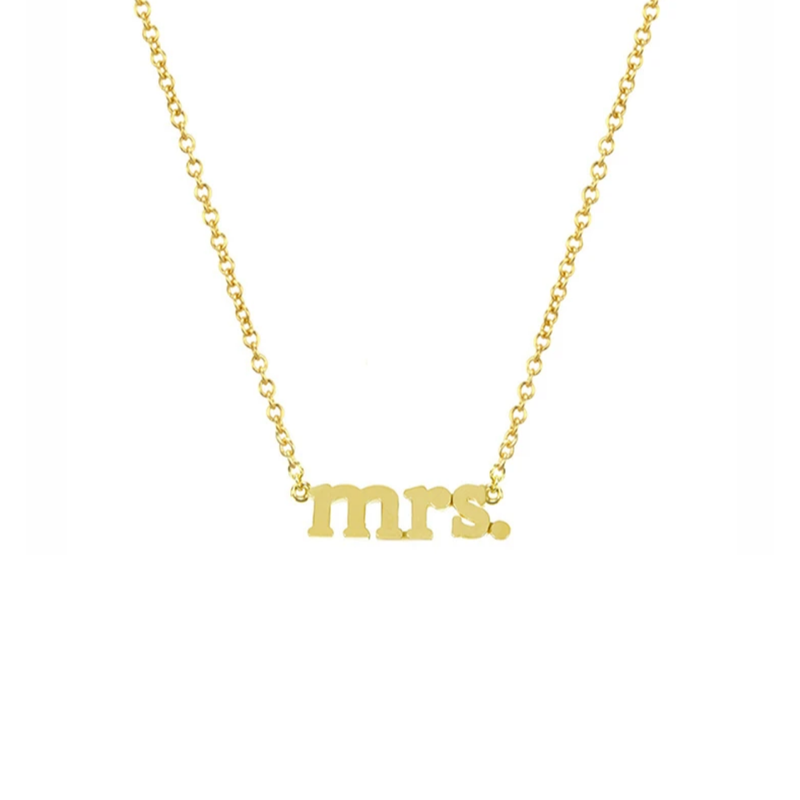 Jennifer Meyer YG Mrs Necklace 18k