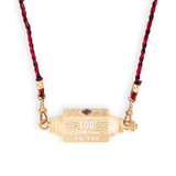 Marie Lichtenberg YG Love You To the Moon and Back Locket with Garnet 0.33cts, Moonstone 0.33cts and Diamonds 0.09cts (Demi-Fine 14k/Sterling Silver)