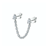 Anita Ko Double Pear Loop Earring SINGLE / 0.41ct pear, 0.40ct diamonds 18k