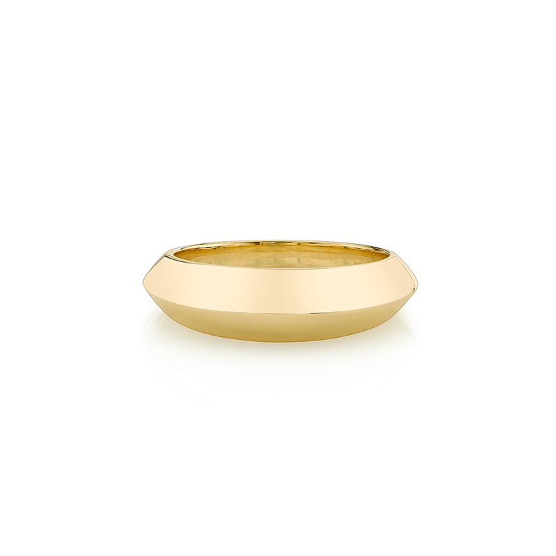 Lizzie Mandler YG Crescent Ring 18k