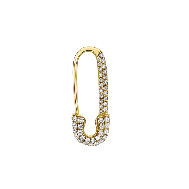 Anita Ko Mini Diamond Safety Pin Earring