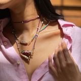 Marie Lichtenberg Short African Beads 40cm (Demi-Fine 14k/Sterling Silver)